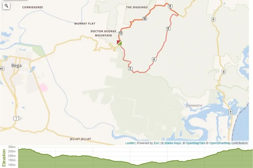 Route map of the Doctor George Loop
