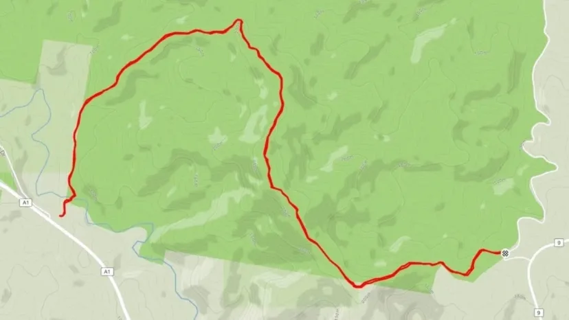 Route map of the Merimbula Tip Trail