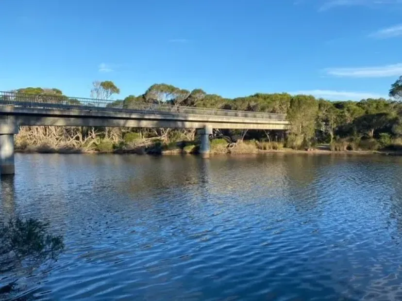 Road bridge over the water on the Mundooi track