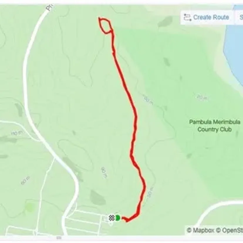 Route map of the Pambula bush paths