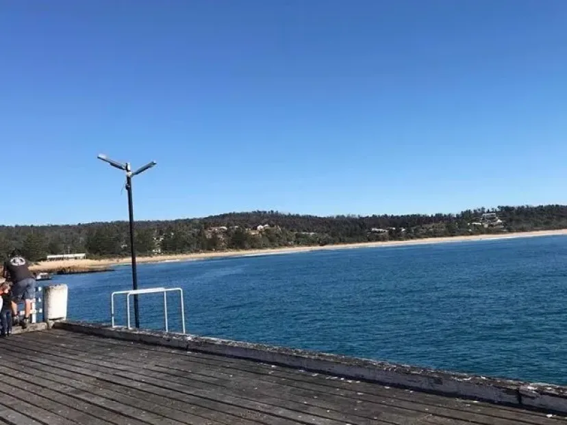 Wharf and blue water on the Wharf to Wharf route