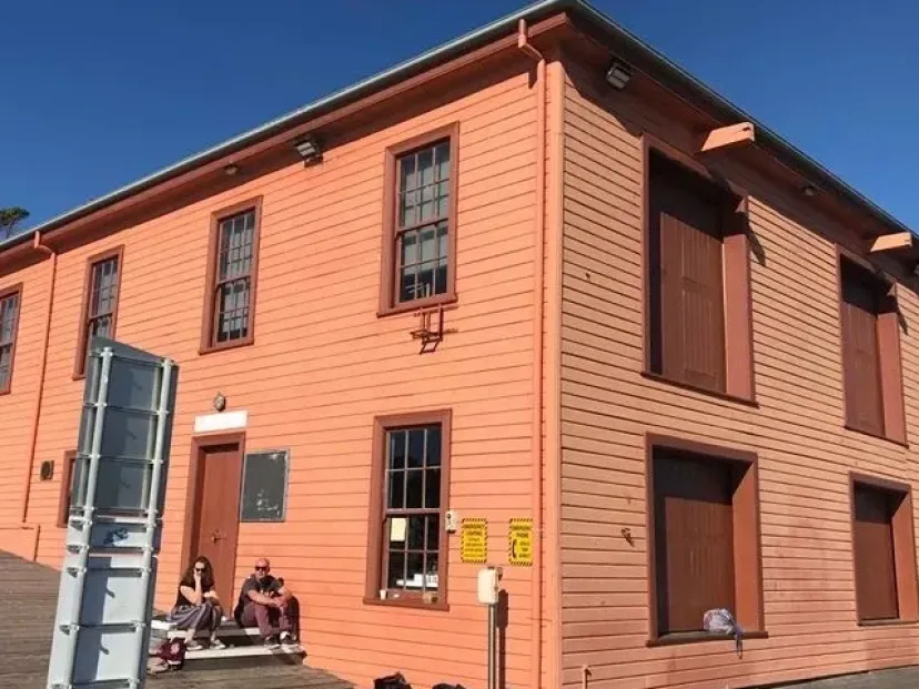 Heritage building on the wharf at Tathra