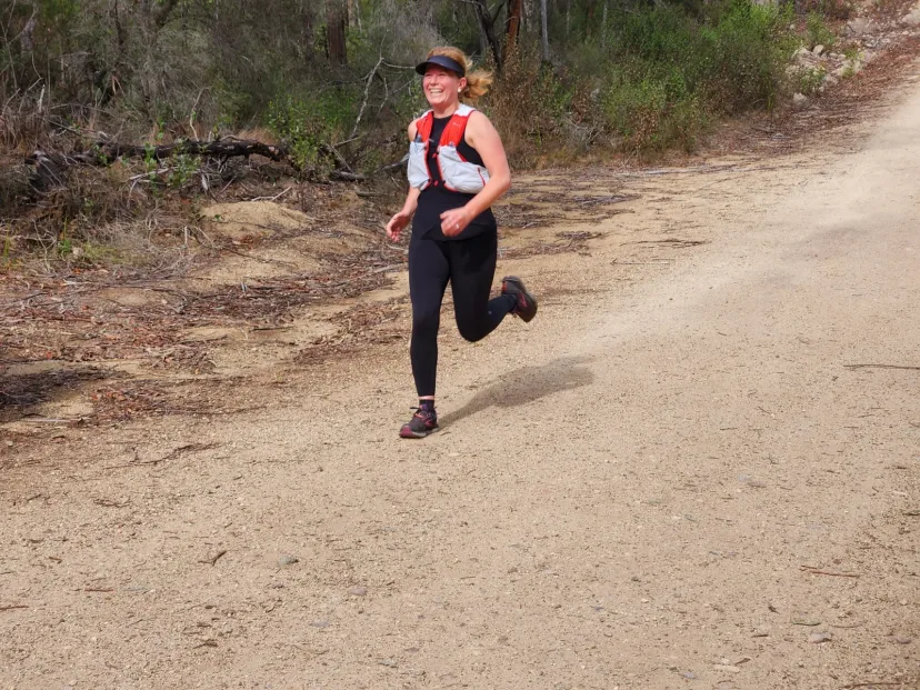 Sapphire Coast Runners member on a bush trail