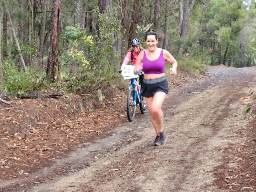 Sapphire Coast Runners member on a bush trail