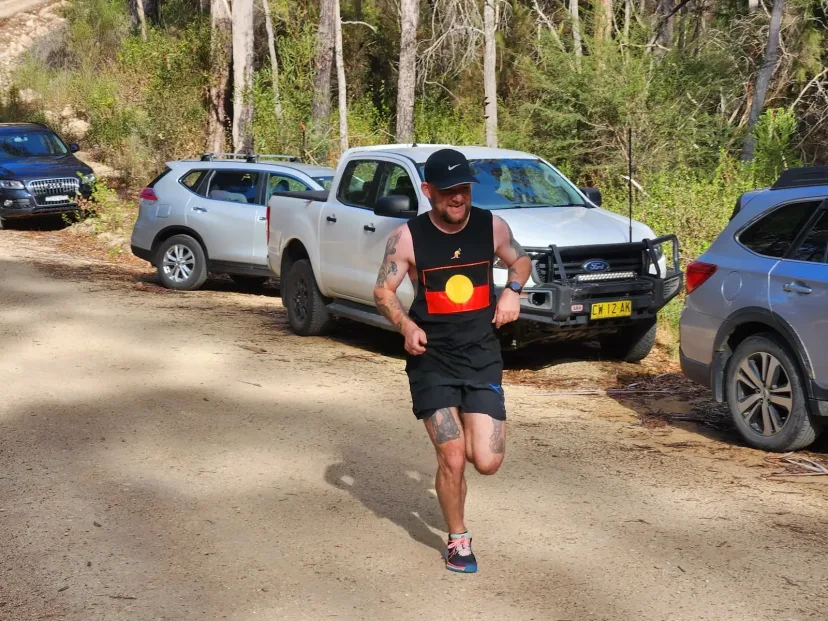 Sapphire Coast Runners member on a bush trail