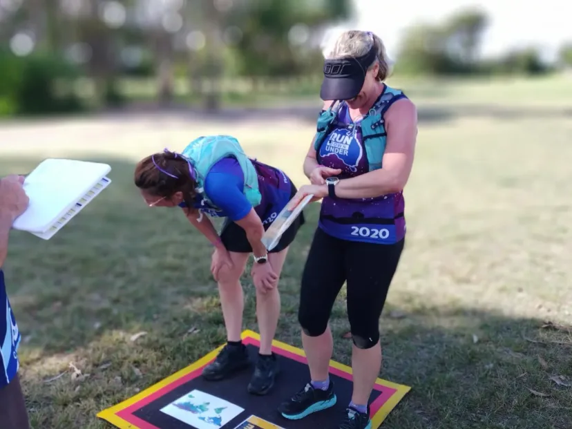 Registration desk at a Sapphire Coast Runners event