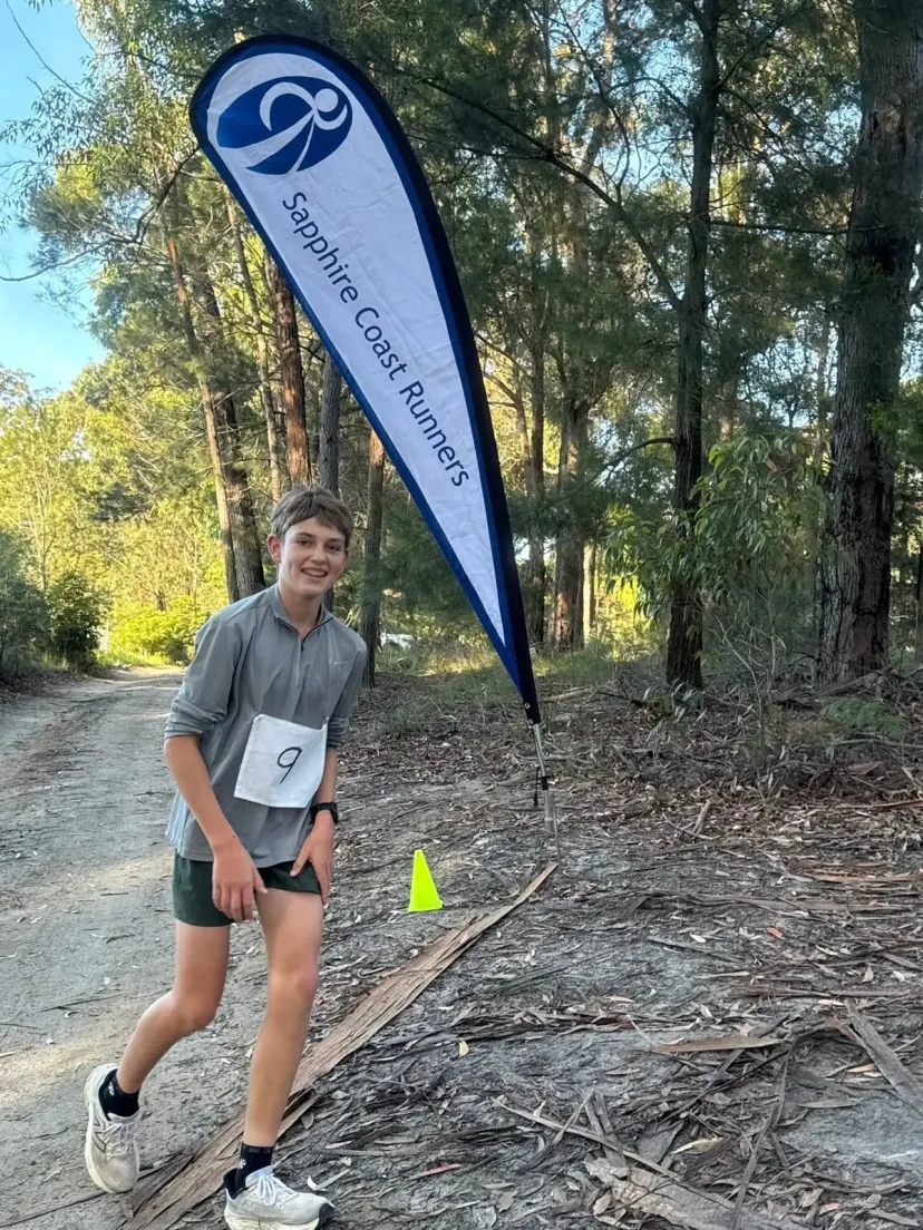 Sapphire Coast Runners member on a bush trail