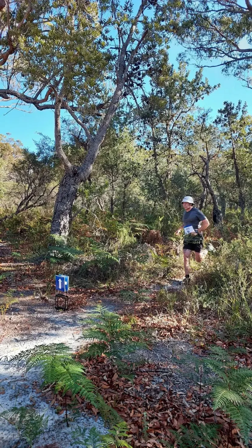 Sapphire Coast Runners member on a bush trail