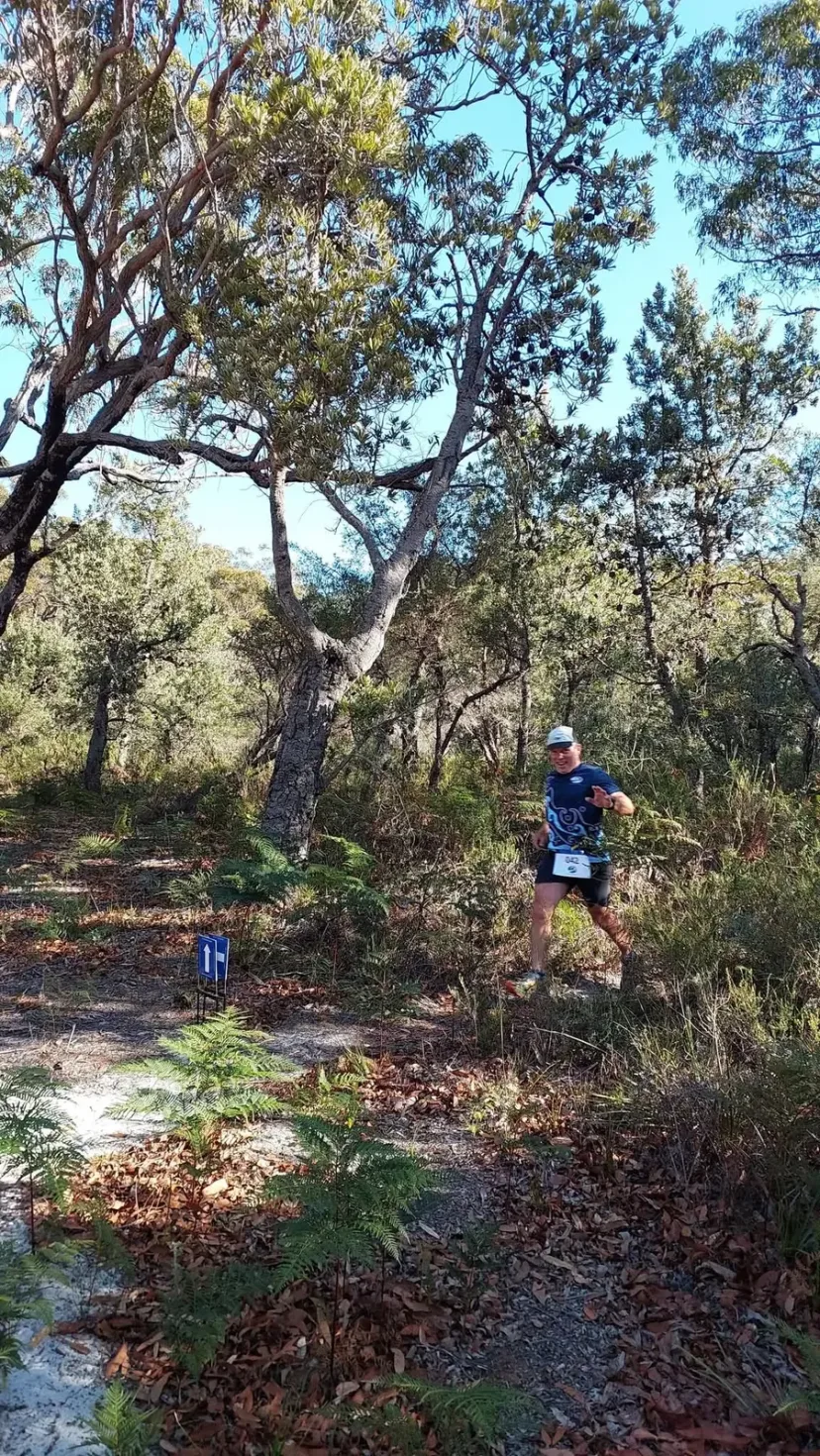 Sapphire Coast Runners member on a bush trail