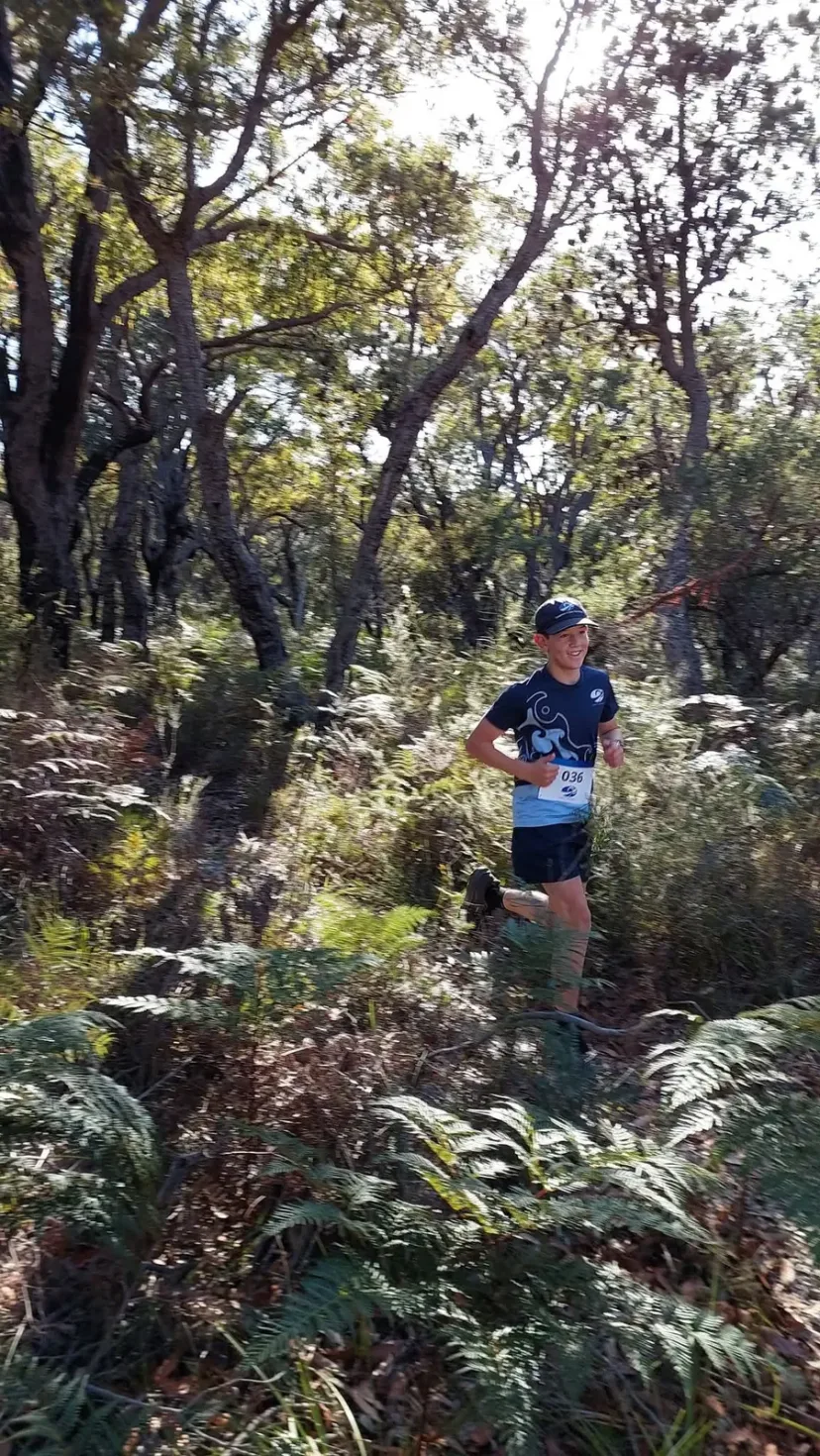 Sapphire Coast Runners member on a bush trail
