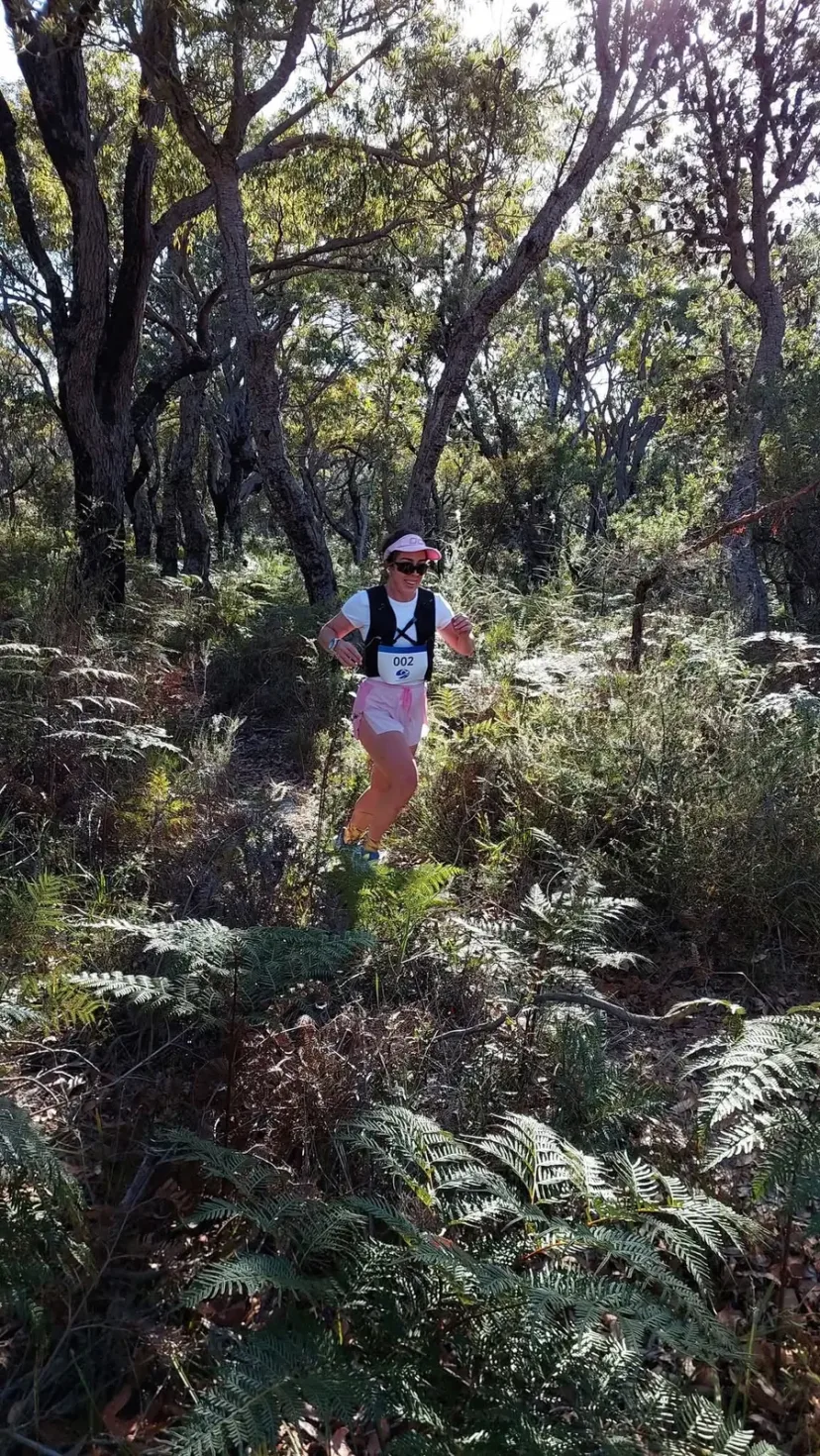 Sapphire Coast Runners member on a bush trail