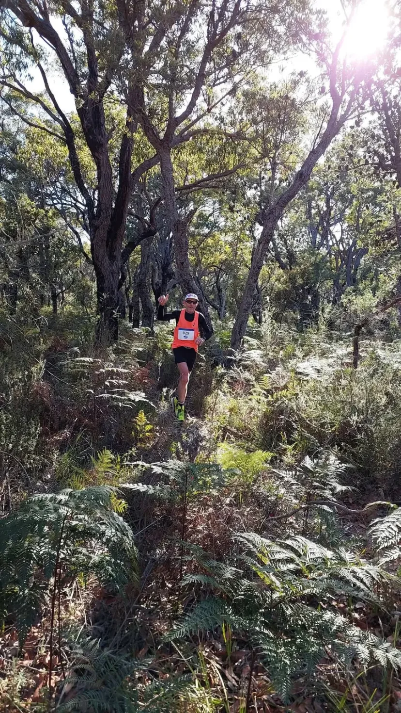 Sapphire Coast Runners member on a bush trail