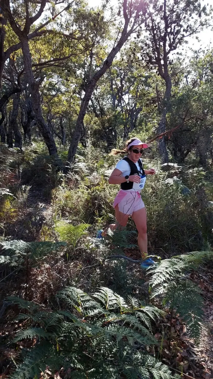 Sapphire Coast Runners member on a bush trail