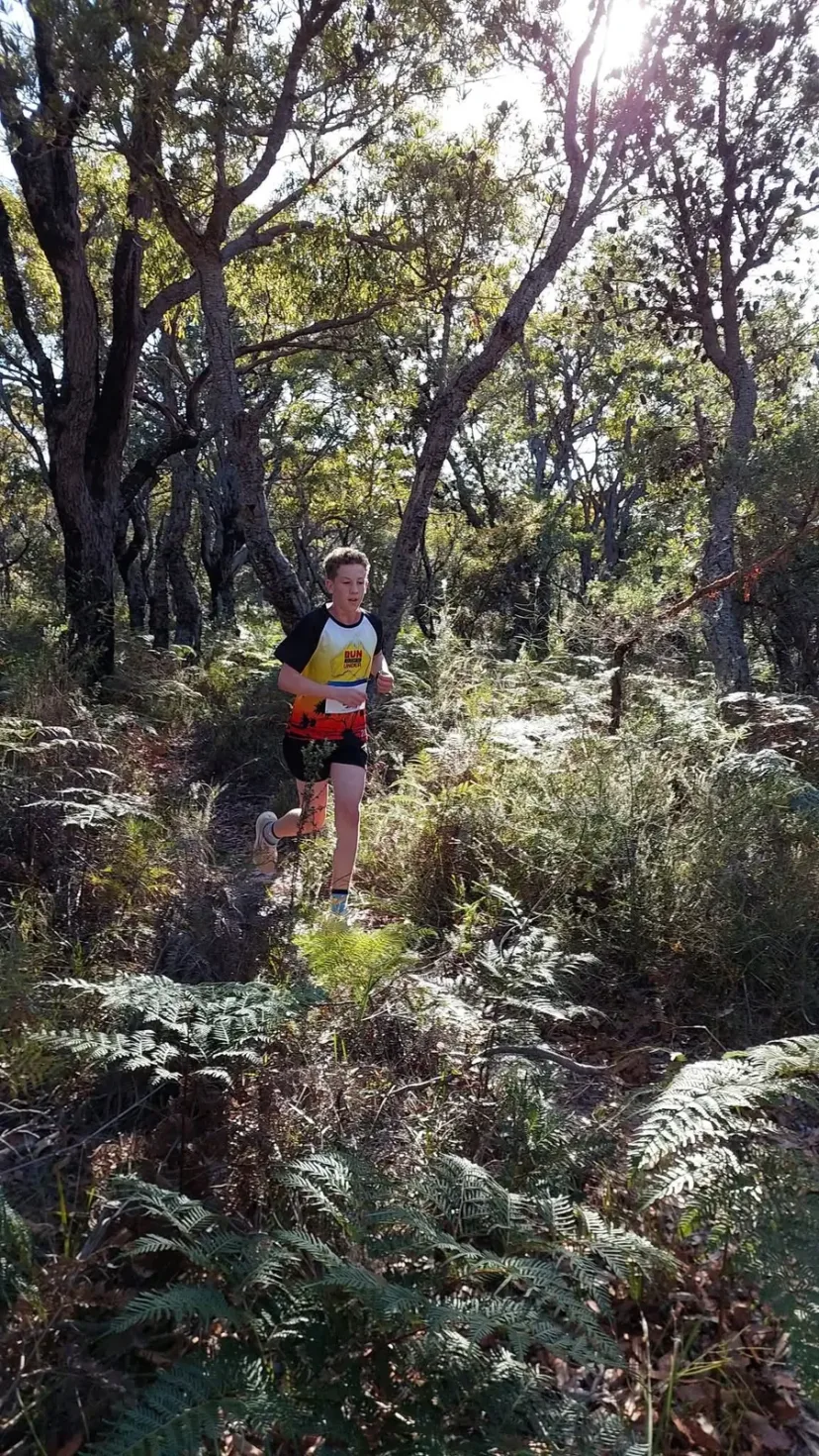 Sapphire Coast Runners member on a bush trail