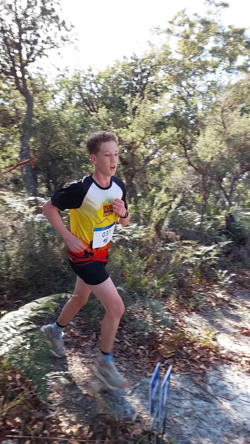 Sapphire Coast Runners member on a bush trail