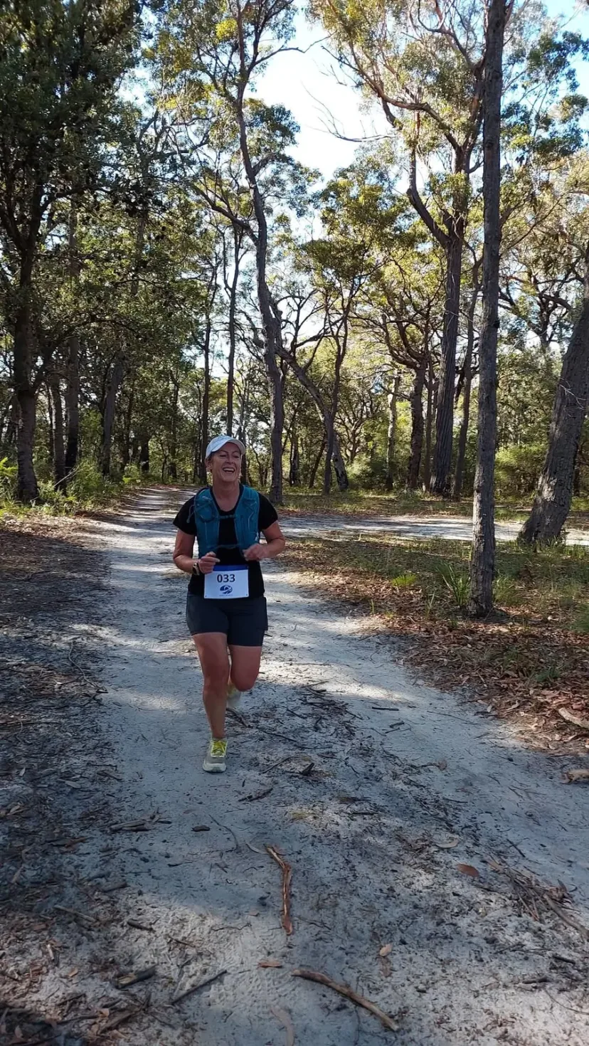 Sapphire Coast Runners member on a bush trail