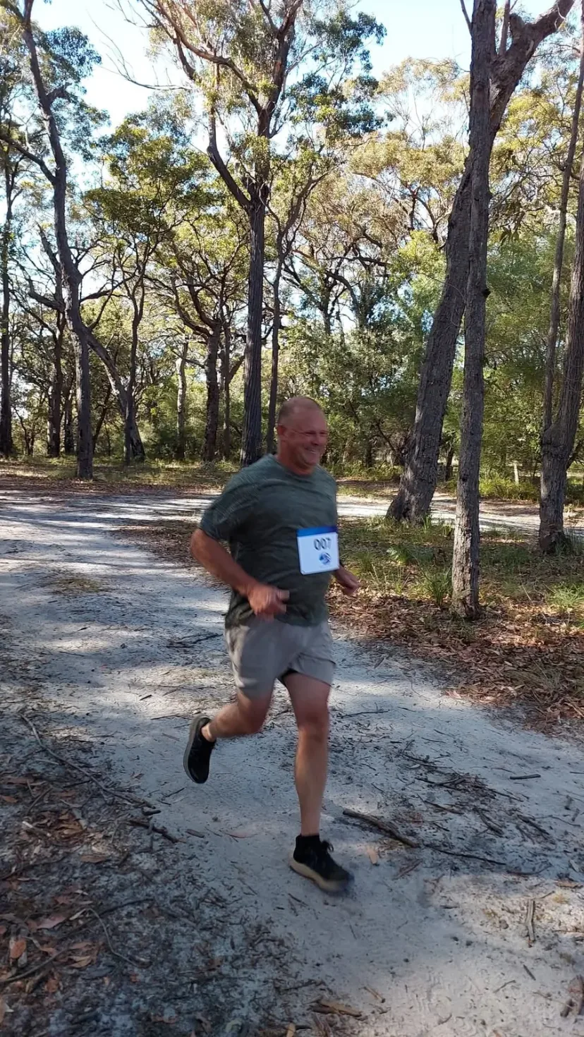 Sapphire Coast Runners member on a bush trail