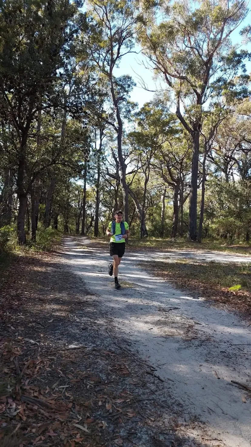 Sapphire Coast Runners member on a bush trail