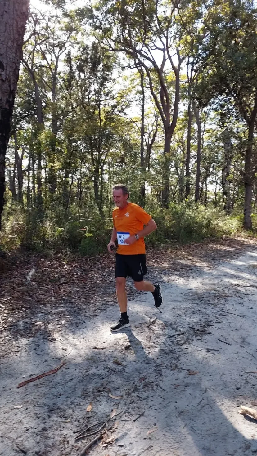 Sapphire Coast Runners member on a bush trail