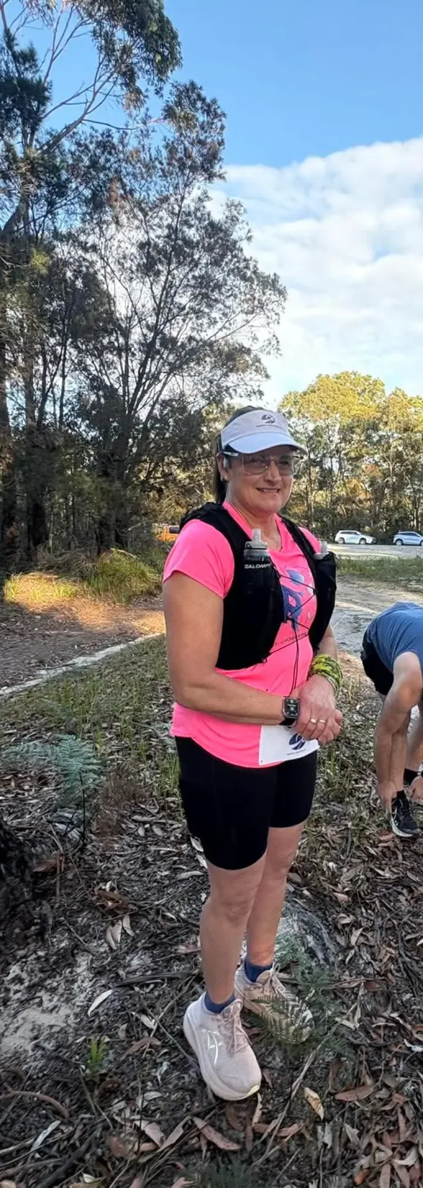 Sapphire Coast Runners member on a bush trail