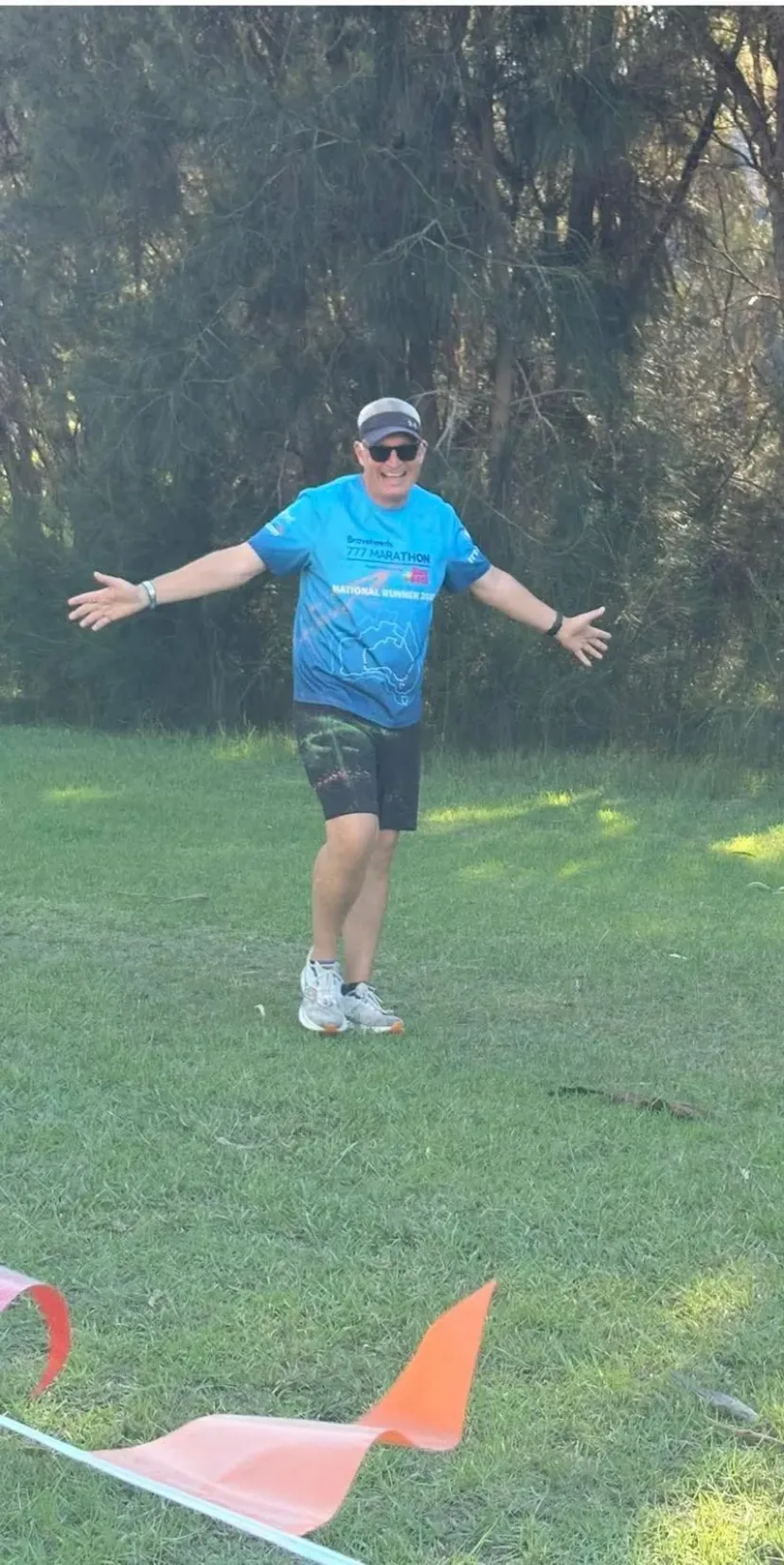 Club members covered in colour at the club colour run