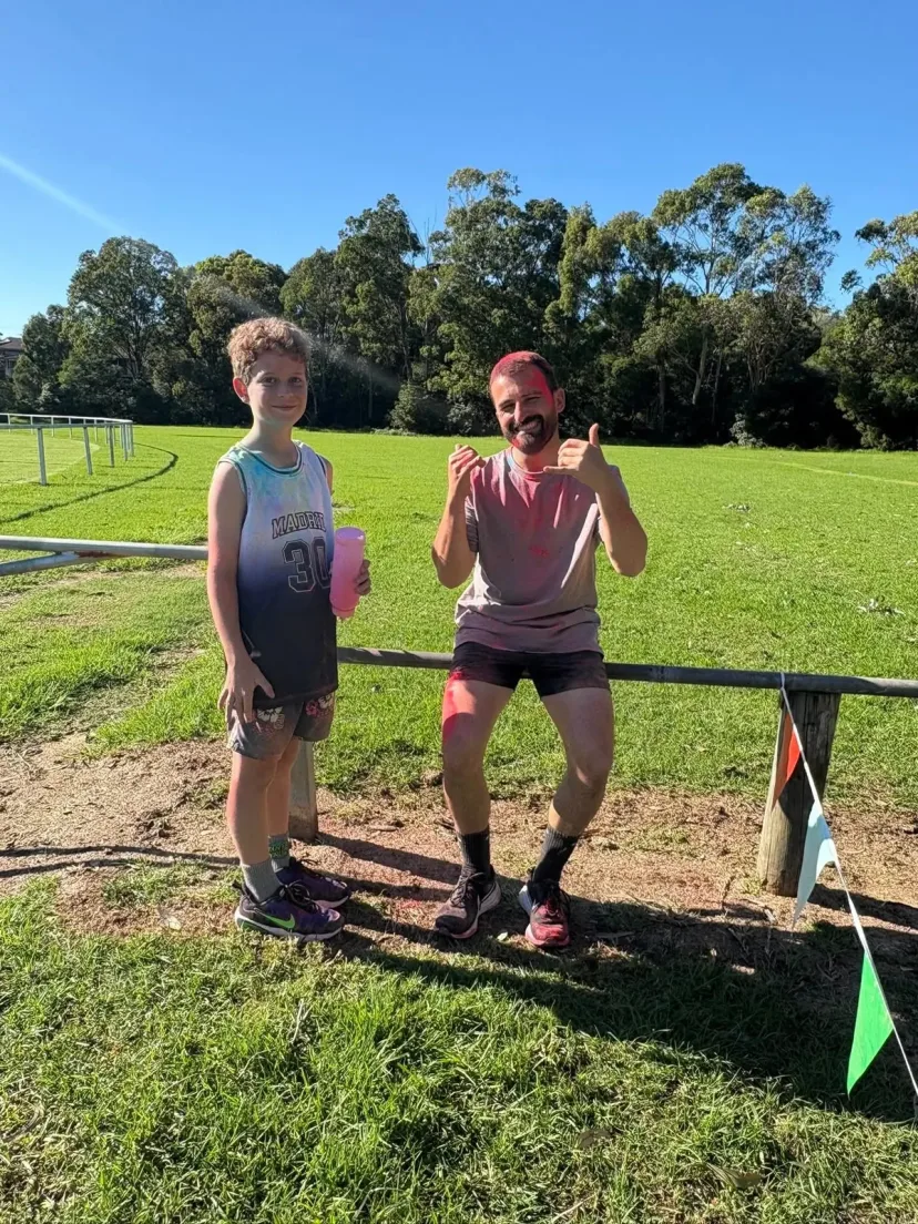 Junior Run Club session on the oval