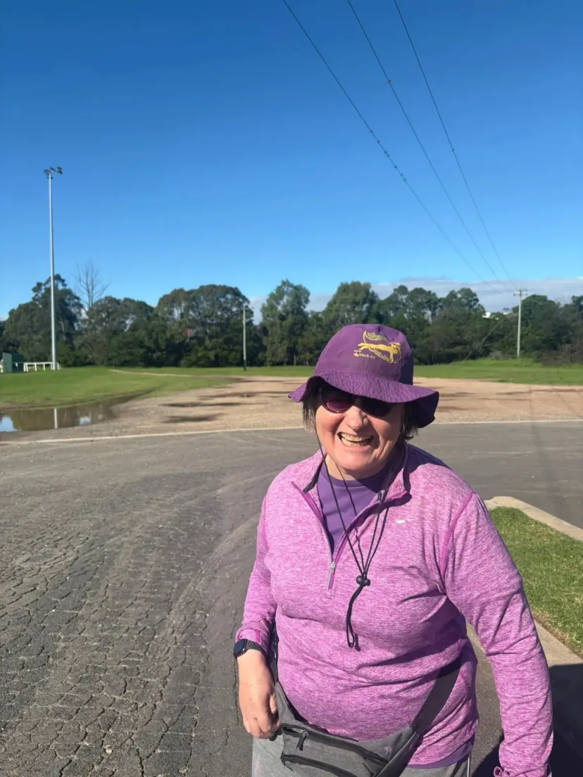 Sapphire Coast Runners member on a bush trail