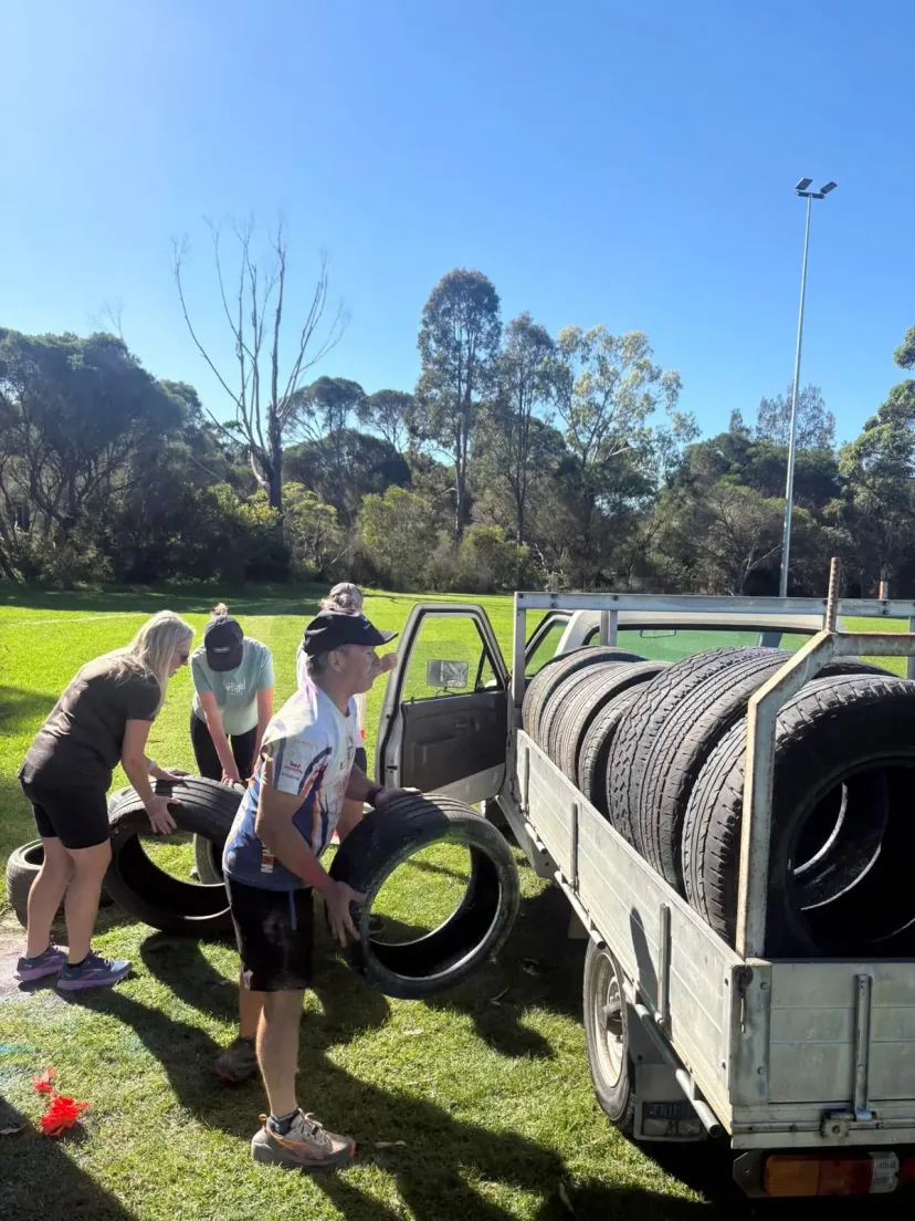 Junior Run Club session on the oval