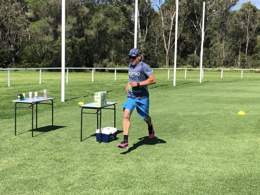 Junior Run Club session on the oval