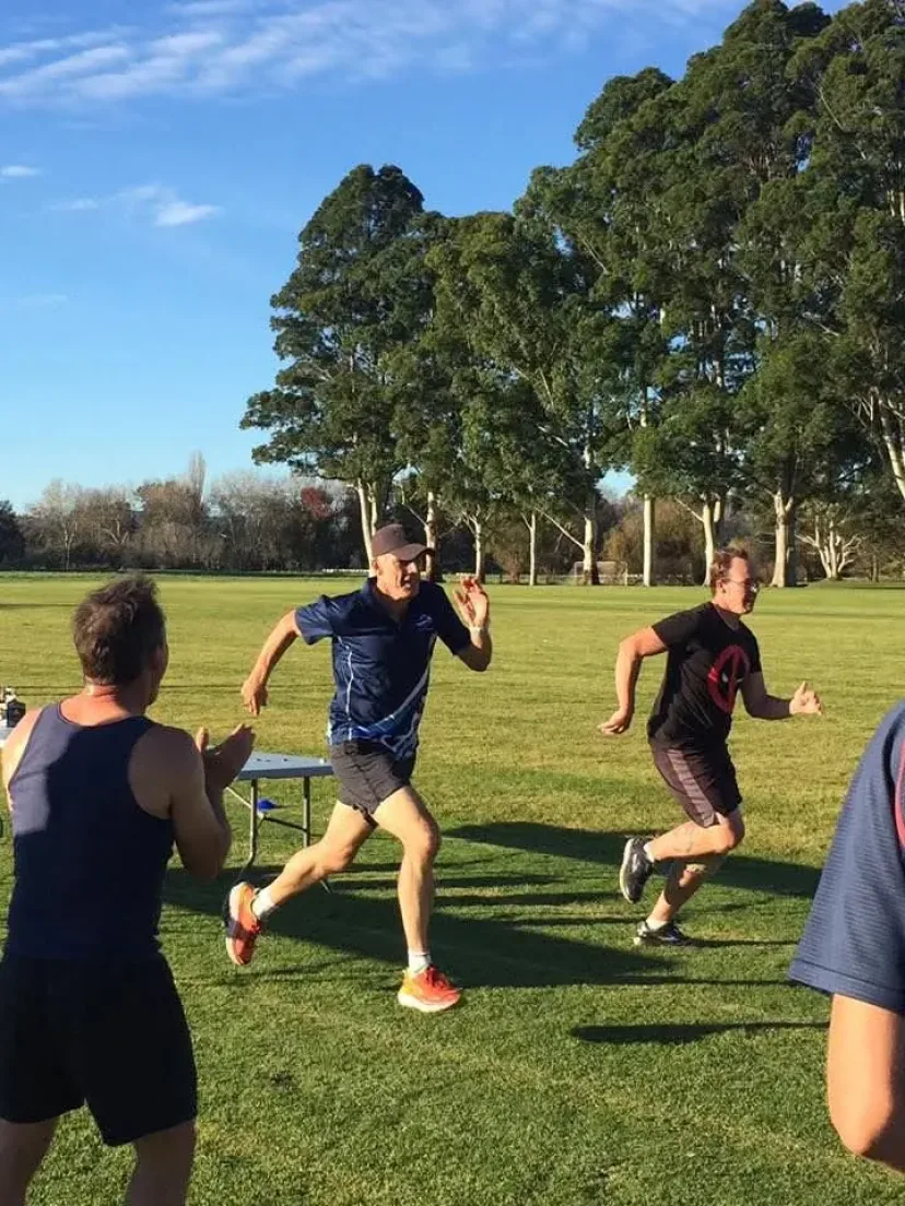 Junior Run Club session on the oval