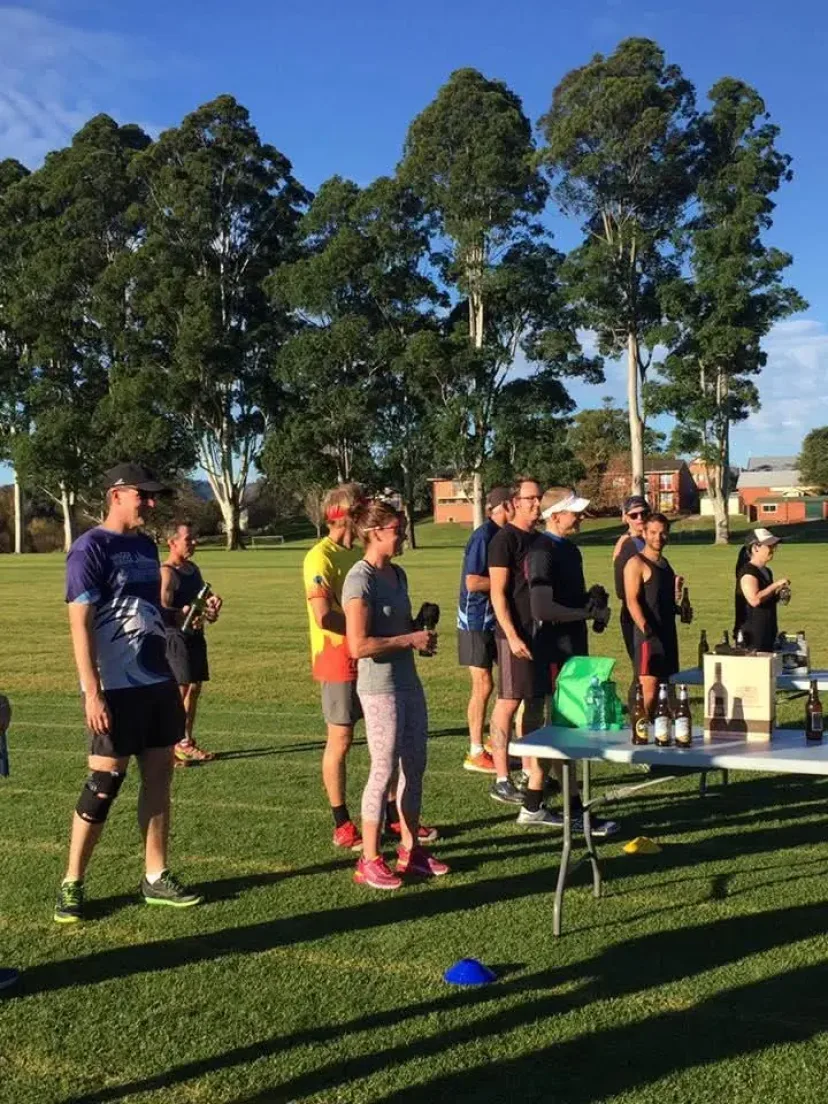 Junior Run Club session on the oval