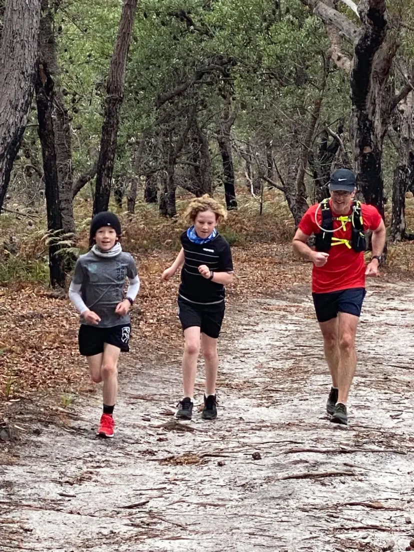 Junior Run Club session on the oval