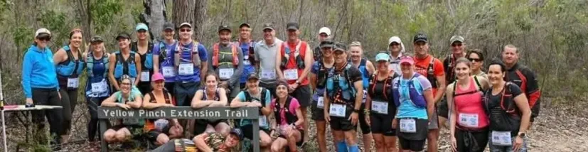 Runners at the start of a Sapphire Coast Runners event