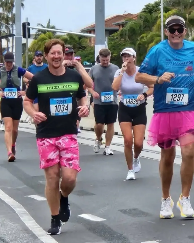 Club member on the Bravehearts 777 marathon challenge