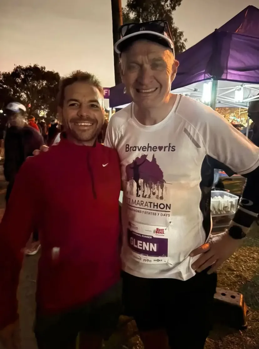 Club member on the Bravehearts 777 marathon challenge