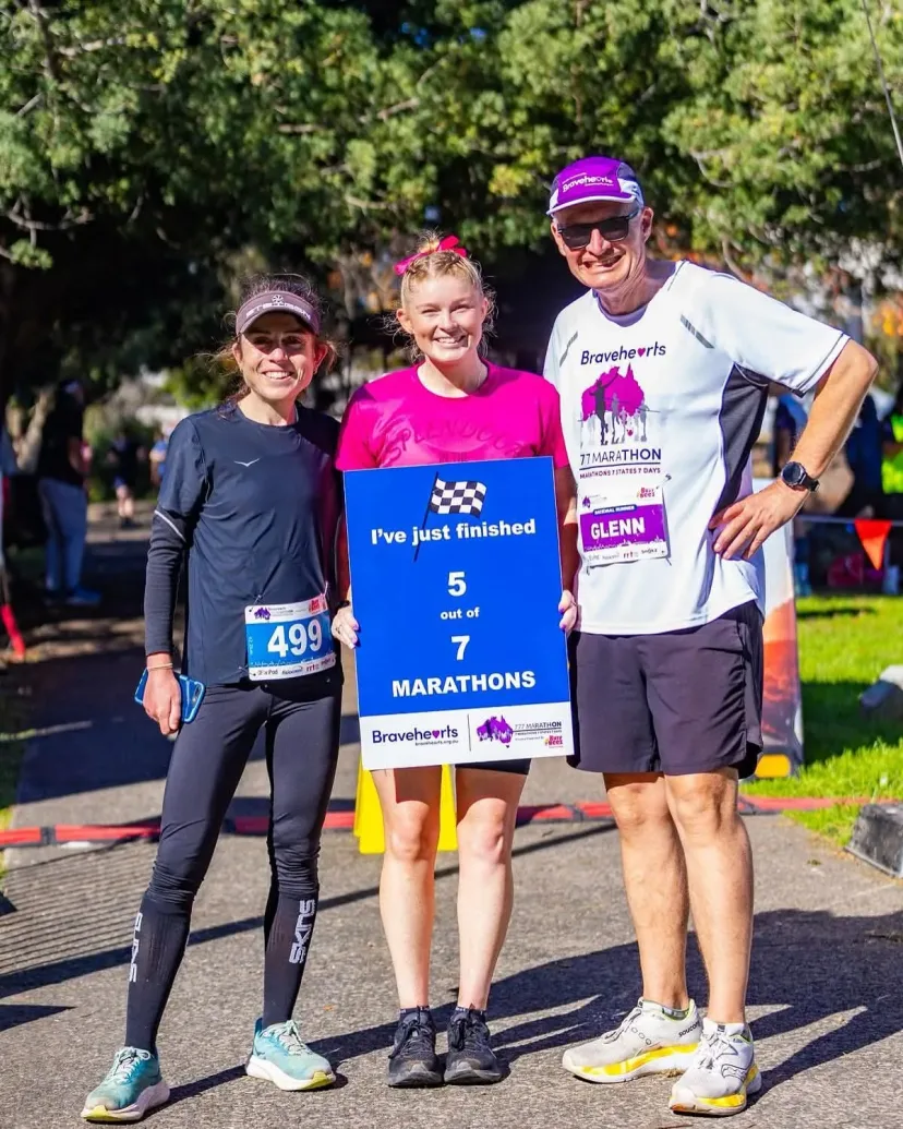 Club member on the Bravehearts 777 marathon challenge