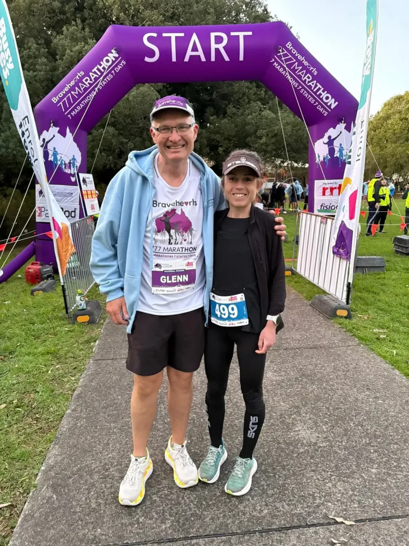 Club member on the Bravehearts 777 marathon challenge